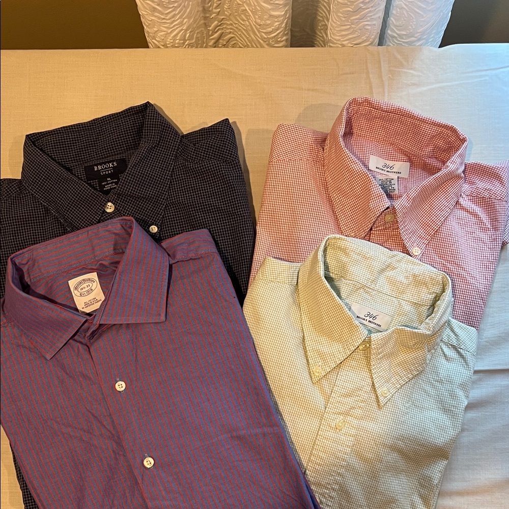 Brooks Brothers Men's Dress Shirt Collection - Navy, Red, Red/Purple, Green